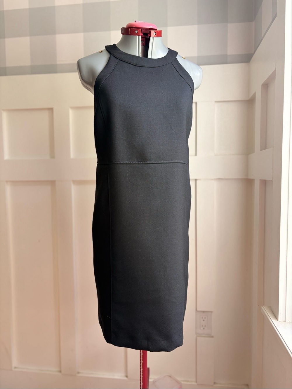 Boden Black Sleeveless Midi Shift Dress 8 - Picture 2 of 9